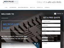 Tablet Screenshot of micropulsewest.com